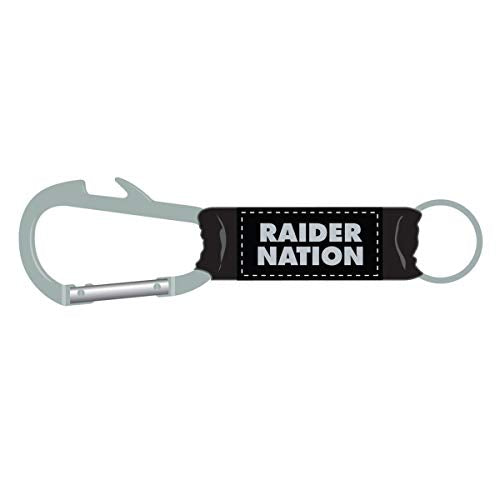 Las Vegas Raiders Carabiner Keychain RAIDER NATION